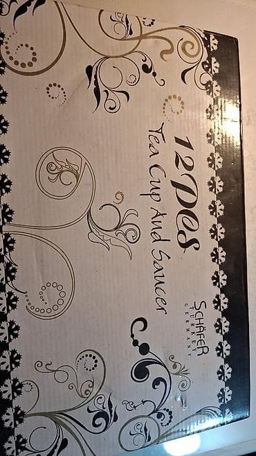 annaberry turkiye: Çay dəsti, rəng - Ağ, Farfor, Schafer, Türkiyə — 6