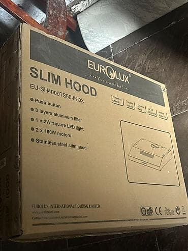 ipad mini 6 256gb: Eurolux Slim Hood mətbəx Aspratoru Qaz piltesi Aspirator pakofka — 4