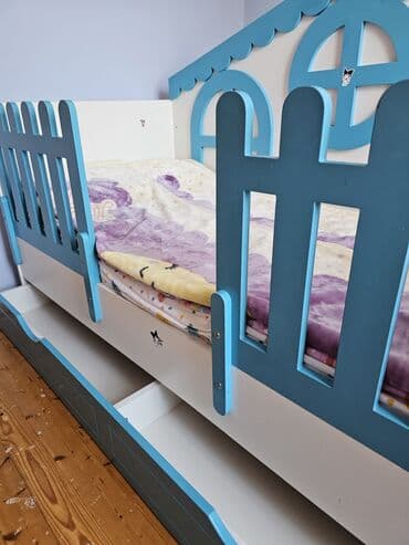 tek carpayllar: Oğlan və qız üçün, İşlənmiş, Çarpayı, Bazalı, Matras ilə, Siyirməli — 2