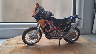 Искусство и коллекционирование: Kolleksiya üçün die-cast motosiklet modeli – KTM rally/dirt bike (Red — 6