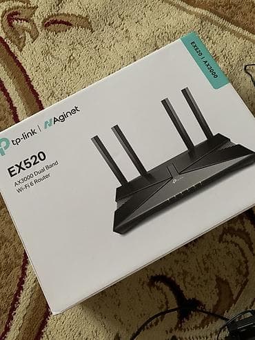 2.el netbook: TP-Link Aginet EX520 (AX3000) – Dual Band Wi‑Fi 6 router
Təzədi — 2