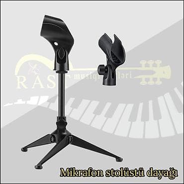 elektro gitara satilir: Mikrafon stoykası, stolüstü mikrafon dayağı Rast musiqi alətləri — 1