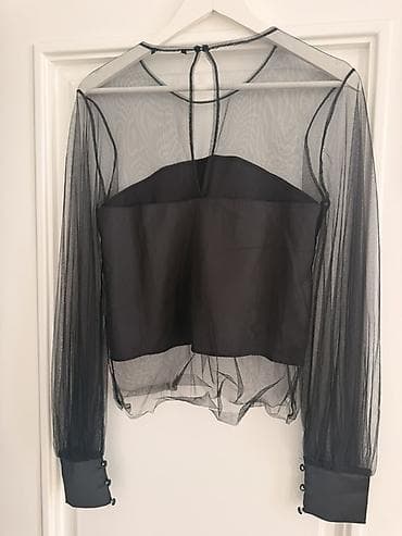 Zara - Rəng: qara - Material: yüngül, şəffaf tül üst qat; iç hissədə — 2