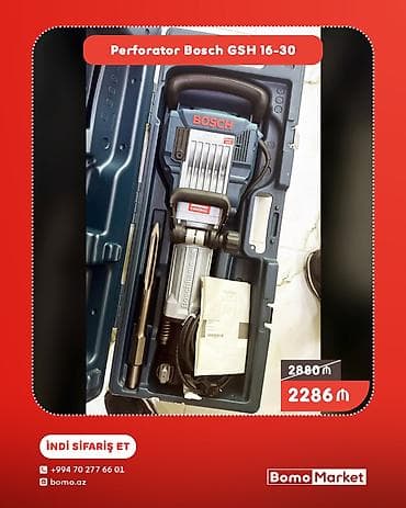 Bosch GSH 16-30 ağır demontaj işləri üçün professional səviyyəli zərbə — 1