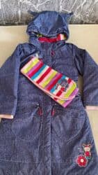 Cinslər və şalvarlar: Пальто- пуховик удлинённое, производство Канада на девочку 7-8 лет — 4