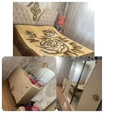 rumin mebeli: Yatağ dəsti əla vəziyyətdədi. Satılır 750₼. Ünvan Mehdiabad &Rumi — 1