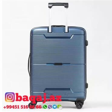 yol cantası: Polipropilenden hazirlanmis yuksek keyfiyyetli camadanlar. Чемоданы — 2