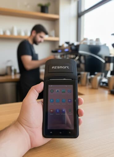 pul sayan aparat qiyməti: AZ Smart mobil POS-terminal və fiskal cihaz Cihaz yeni di 1 gün — 1