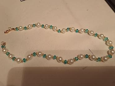 boyun bagi: Məhsul: Boncuklu boyunbağı Təsvir: - Zərif dizaynlı boyunbağı: süni — 5