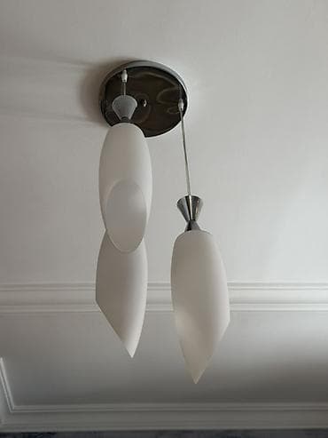 bitgi işığı: Çılçıraq, 2 lampa, Şüşə — 1