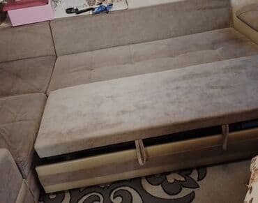 Sifarişlə mebel: Künc divan, İşlənmiş, Açılan, Bazalı, Ödənişli çatdırılma — 3