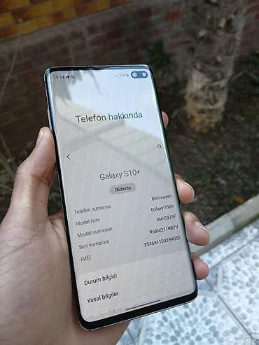 kondisioner samsung: Samsung Galaxy S10 Plus, 128 GB, rəng - Qara, Simsiz şarj — 1