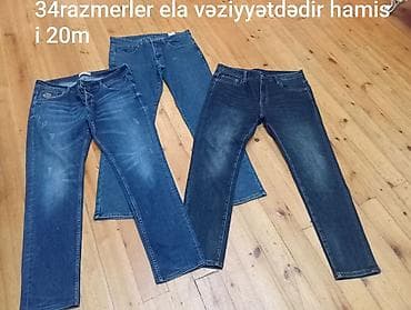 Kişi cins şalvarları dəsti - Ölçülər: - 34 razmer – şəkillərdə 3 lalafo.az -da Kişi cins şalvarları dəsti - Ölçülər: - 34 razmer – şəkillərdə 3