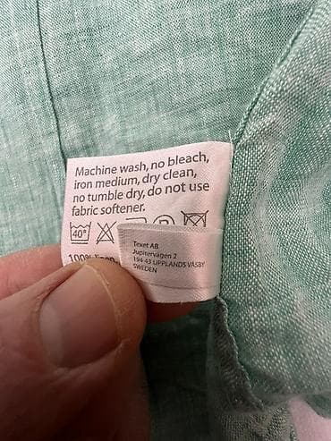 kətan köynək kişi: Köynək, L, rəng - Yaşıl — 6