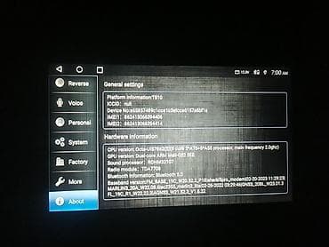 Maqnitofonlar: Monitor - android ts10 platformasi uzərində yigilib. Prossesoru — 4