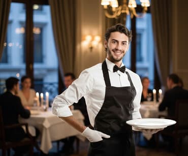 Ofisiant, Kişi, 17 yaş, 1-2 illik təcrübə