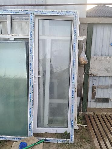 karandas desti: PVC şüşəli qapı və pəncərə dəsti - Material: Ağ rəngli PVC profil — 3