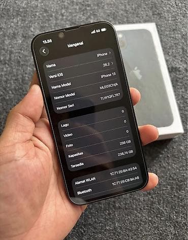 dubaiski iphone: IPhone 13, 256 GB, Midnight, Zəmanət, Simsiz şarj, Face ID — 5