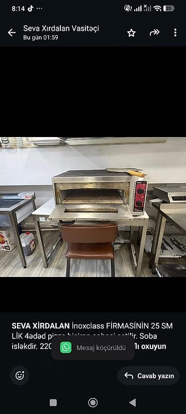 *SEVA XİRDALAN* İnoxclass FİRMASİNİN 25 SM LİK 4ədəd pizza bisirən — 1