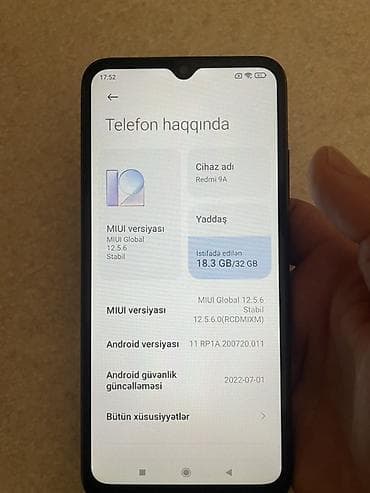telefon lombardı: Redmi 9A, 32 GB, rəng - Qara, İki sim kartlı — 3