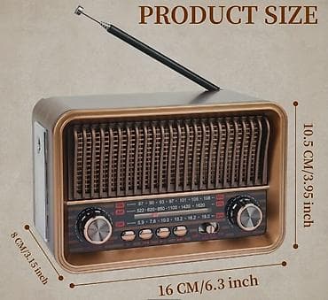 magic karaoke ys 68: Retro üslublu portativ radio və fənər Radio yenidir heç istifadə — 3