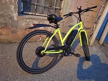 Uşaq velosipedləri: Hurley elektrik velosipedi – parlaq neon-sarı rəngli, şəhər və yüngül — 4