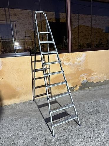 dəmir direk: Dəmir iki tərəfli nərdivan - Material: yüngül və möhkəm alüminium - — 2