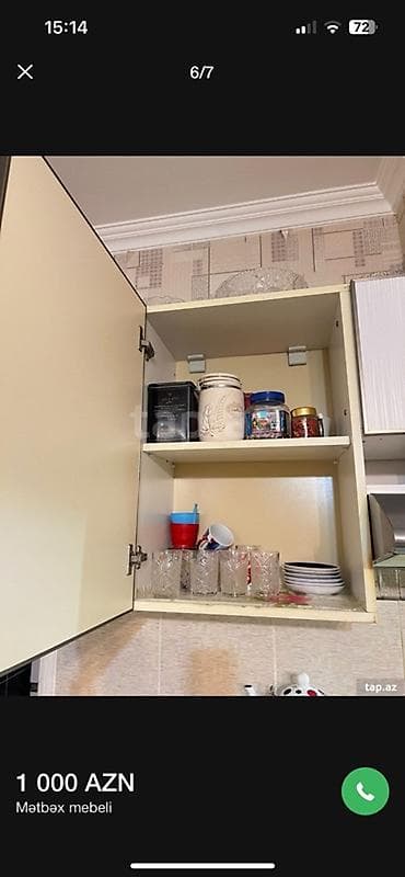 azza sifariş: Mətbəx mebeli dəsti - Forma: L-şəkilli komplekt - Rəng və material — 3
