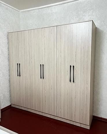 Yeni, 6 qapı, Ağ, Açılan, Düz dolab