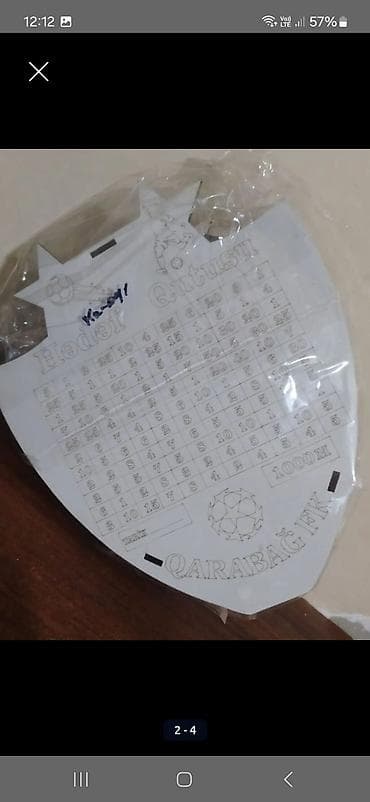 Maye divar kağızları: Daxildi.Məhsul: Futbol klublarının loqolu “Hədəf Qutusu” divar dekoru — 3