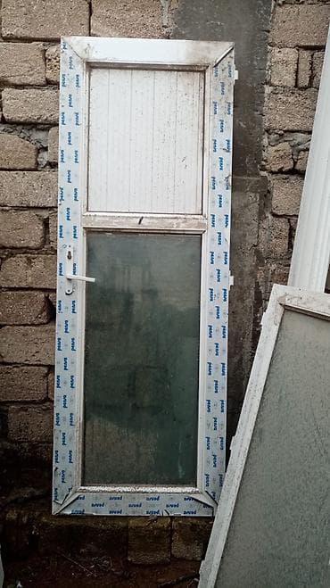 wuwe qapilar: Plastik (PVC) qapı-pəncərə dəsti - Material: ağ PVC profil - — 2