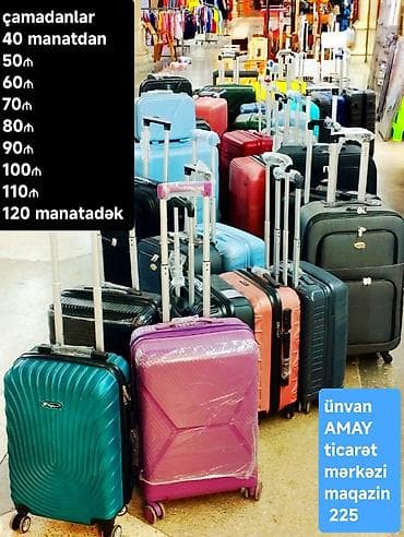 Çamadanlar. Yeni. Ünvan Amay ticarət mərkəzi maqazin 225