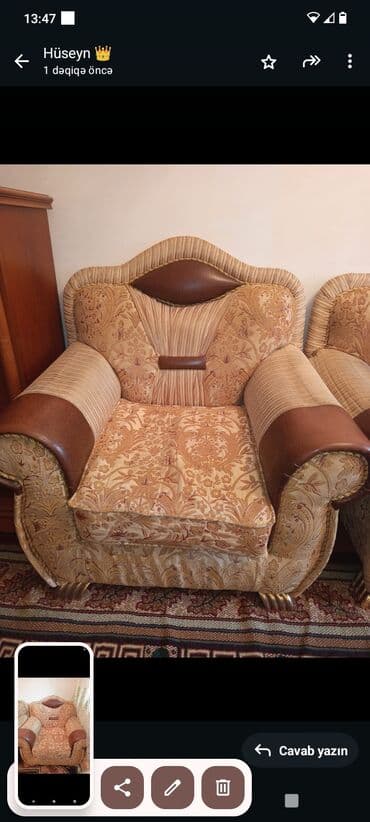 roza yataq desti: Klassik divan, Divan, Bazasız, Açılmayan — 3