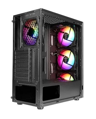 korpuslar: ZEIRON Z-master X100 orta ölçülü PC korpusu – ARGB ventilyatorlu, şüşə — 2