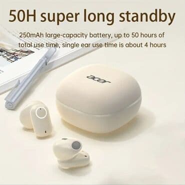 bluetooth gamepad va 013: Yeni Simsiz (Bluetooth) Qulaqcıqlar, Acer, rəng - Ağ — 7