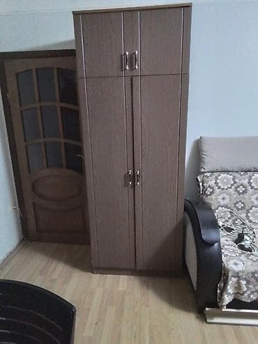 ugur mebel: İşlənmiş, 4 qapılı, Qəhvəyi, Taxta, Açılan, Düz dolab — 2