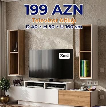 utu alti: Televizor altlığı dəsti Ölçülər: Dərinlik 40 sm × Hündürlük 50 sm × — 1
