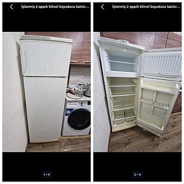 2 qapılı Stinol Soyuducu Satılır, rəng - Ağ