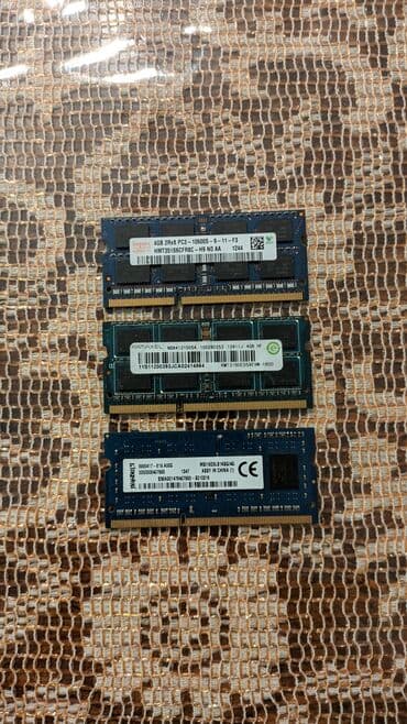 Operativ yaddaş (RAM) Hynix, 4 GB, 1600 Mhz, DDR3, Noutbuk üçün
