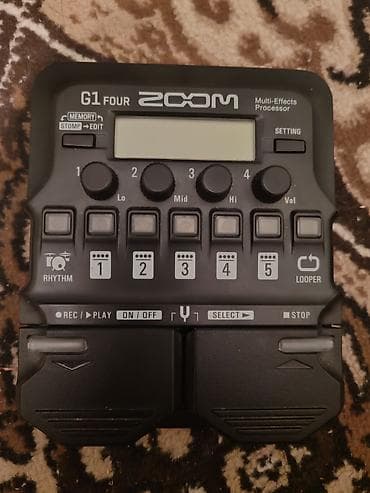 Велоаксессуары: ZOOM G1 Four – elektrik gitara üçün multi-effekt prosessoru - — 1