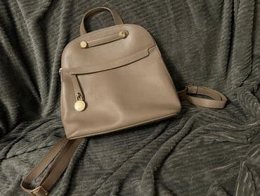 səyahət çantası: Zərif FURLA ORİJİNAL bel çantası/rüqsak - Rəng: taupe (qəhvəyi-boz — 3