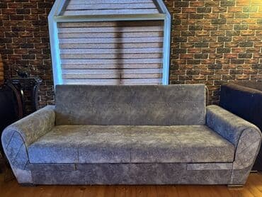 диван французская раскладушка: Divan, Açılan, Vеlur parça — 1