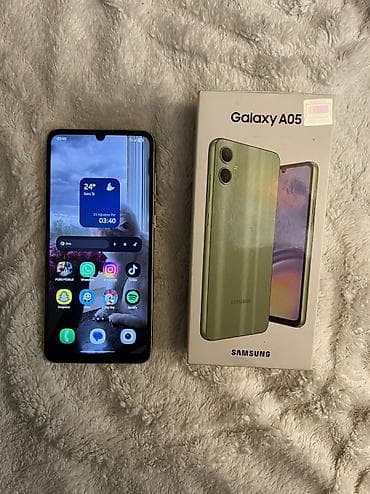 asus 5s pro: Samsung Galaxy A05, 64 GB, rəng - Yaşıl, Sensor, Face ID — 5