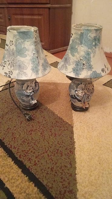 dekarativ: Çüt dekorativ masa lampası - Dəst: 2 ədəd eyni model masa lampası - — 1