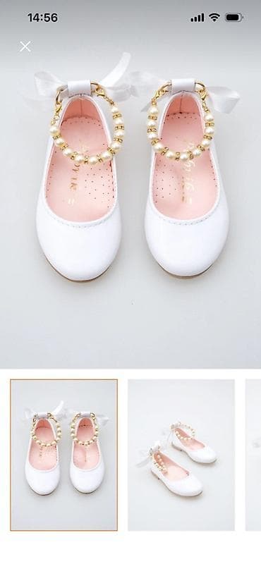 Üst geyimləri: Rəng - Ağ Baletkalar, Ölçü: 28, Qız üçün — 1