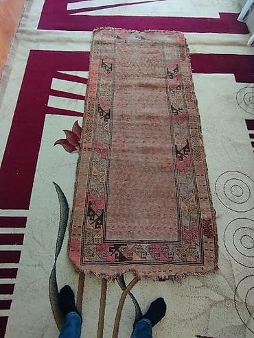 bakida ikinci el ev eşyaları: Xalça (uzun yolluq) - Naxış: Qədim Qafqaz/şərq motivli həndəsi — 1