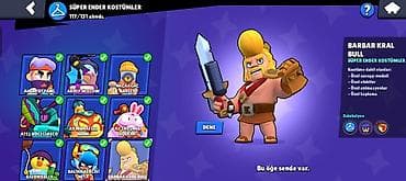 Brawl Stars oyunu üçün inkişaf etmiş hesab - Kupa: 131,545 (ən yüksək — 5