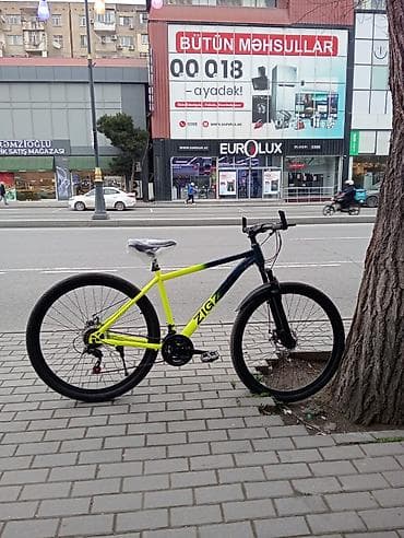 cube velo: ZIGZ brendli şəhər/mtb tipli velosiped - Rəng: neon sarı və qara — 4