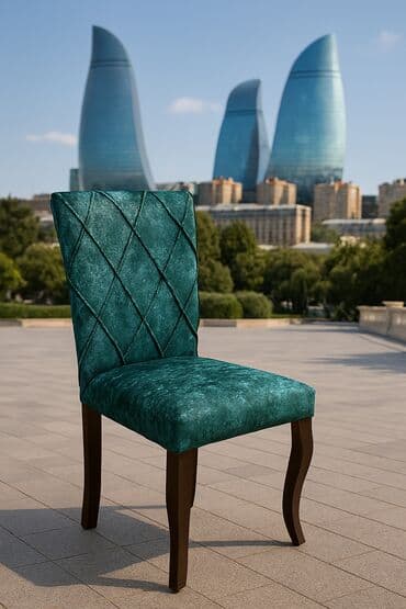 metbext mebeli islenmis: Stul. Stol. Yemək otağı üçün yumşaq oturacaqlı Stul - Dizayn: Yüksək — 1