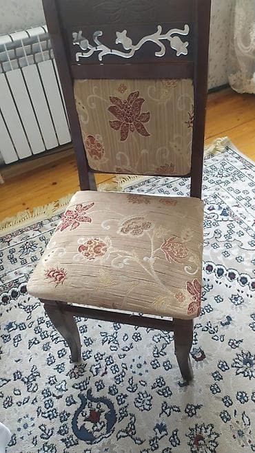 stul uzluk: Qonaq otağı üçün, Qatlanmayan, rəng - Bej Stul — 1